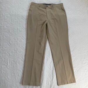 Callaway Classic Chino Khaki Tan Golfer Golf Gripper Slacks Pants Mens 36x32 EUC
